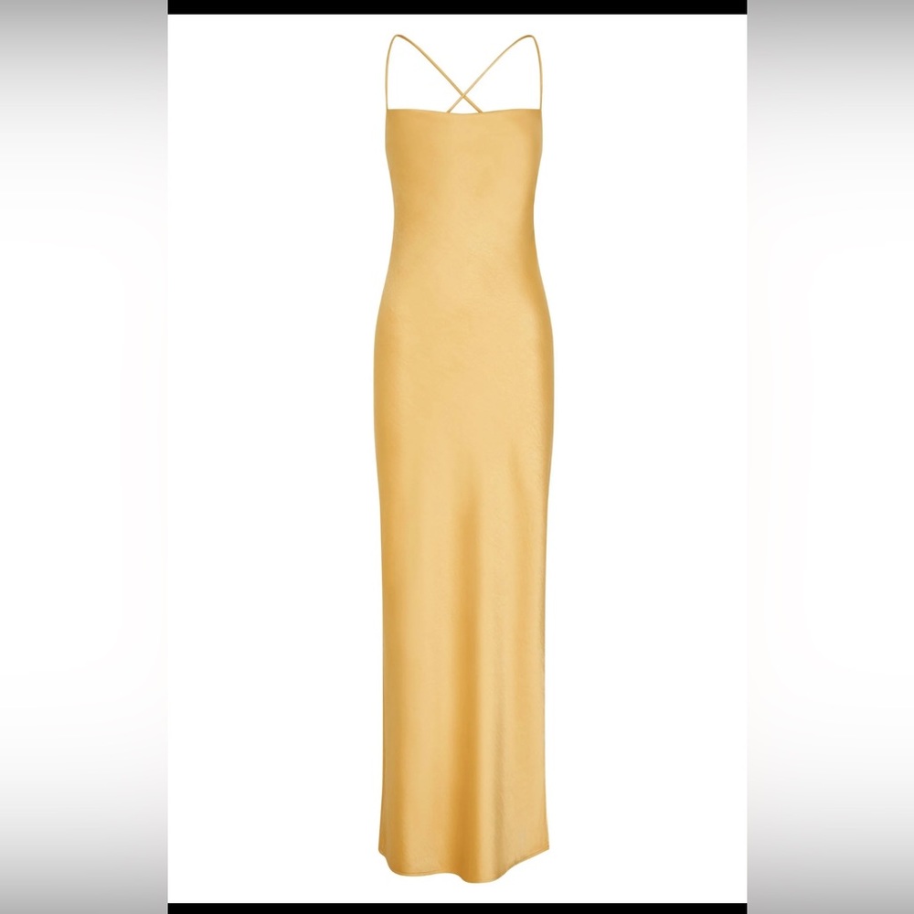 Sydney Straight Neck
Slip Maxi Dress - Yellow